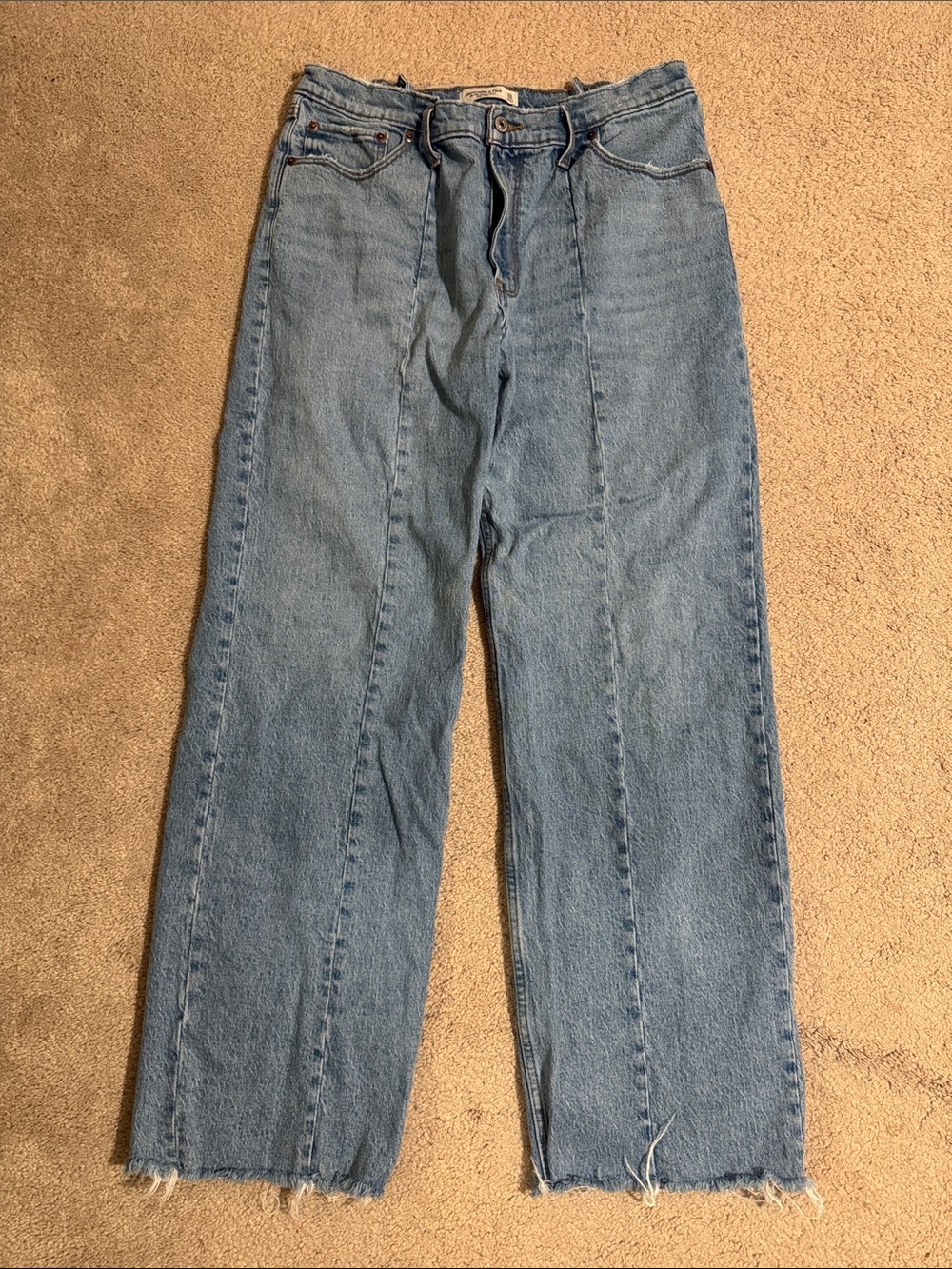 Abercrombie & Fitch Light Blue Straight Leg Jeans